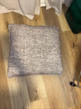 Nike Heathered Gray Square Accent Pillow